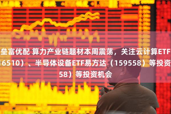 垒富优配 算力产业链题材本周震荡，关注云计算ETF（516510）、半导体设备ETF易方达（159558）等投资机会