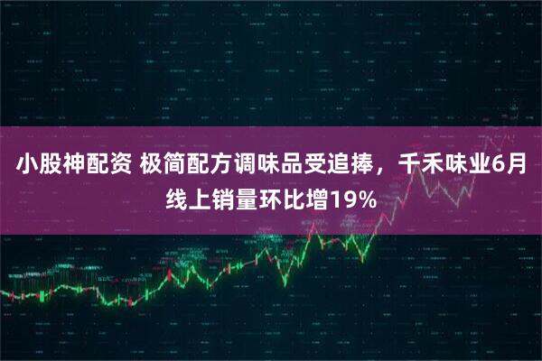 小股神配资 极简配方调味品受追捧，千禾味业6月线上销量环比增19%